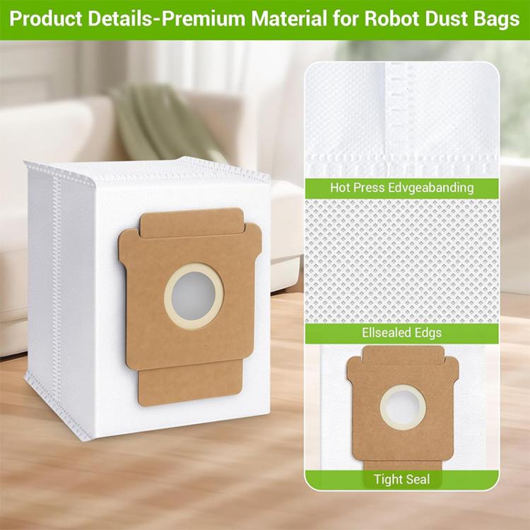 JUNSUNMAY 6pcs Robot Cleaner Non-woven Fabrics Dust Bag for iRobot Roomba Plus 405 / 505 Combo