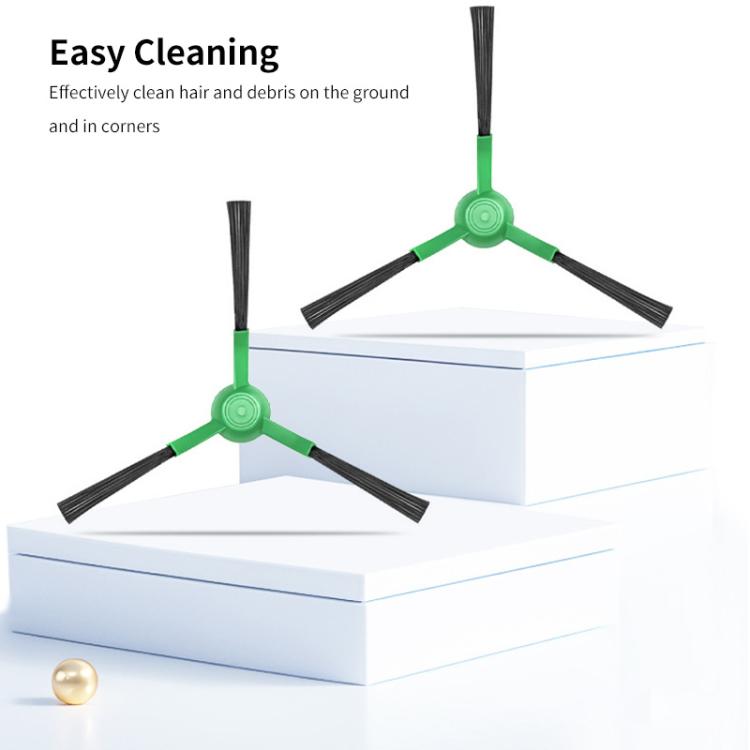 JUNSUNMAY 6pcs Sweeper Triangle Side Brush for iRobot Roomba Plus 405 / 505 Combo