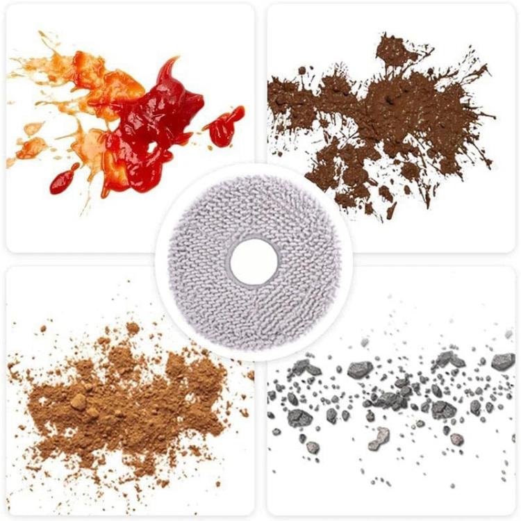 JUNSUNMAY 4pcs Washable Mop Pads Replacement for Ecovacs Deebot T50 Pro / T50 Max / T50 Omni