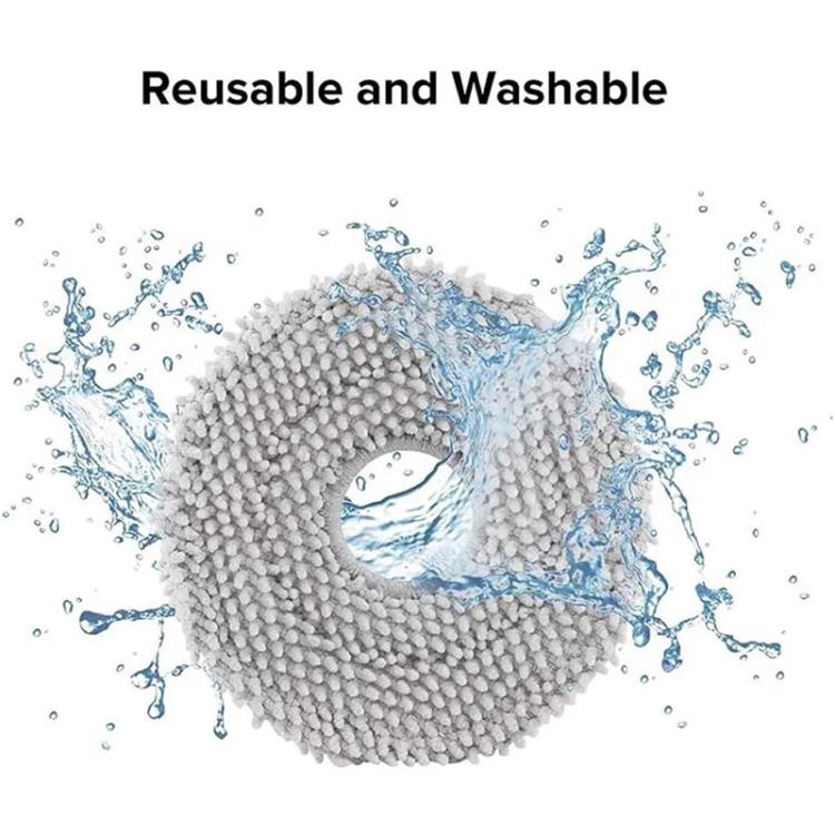 JUNSUNMAY 4pcs Washable Mop Pads Replacement for Ecovacs Deebot T50 Pro / T50 Max / T50 Omni