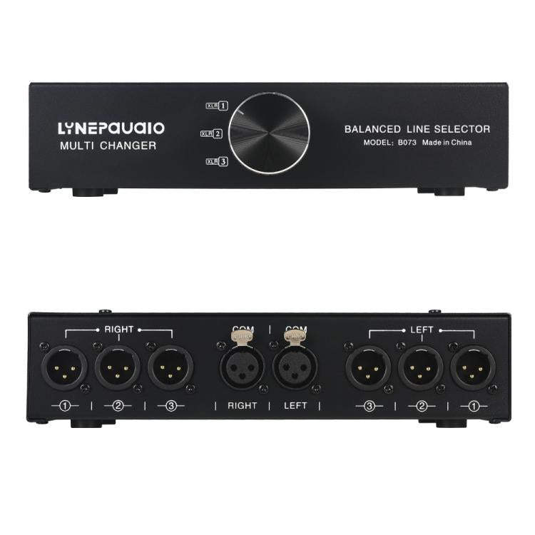 B073 1 Input 3 Output Fully Balanced Signal Selector 3-Channel Balanced Line Selector, No Need For External Power Supply Lossless Switching