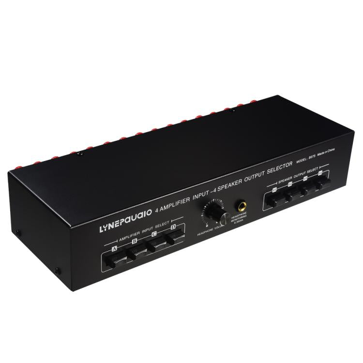 B075 4 Input 4 Ooutput Power Amplifier Speaker Selector Switcher, 300W Sound Quality Per Channel No Loss