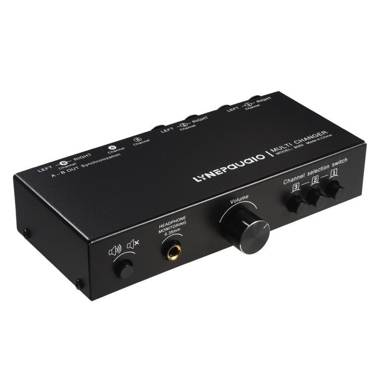 B082 3 Input 3 Output Audio Signal Selector Balanced Line Switcher