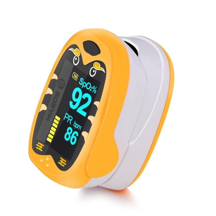 Pediatric Finger Pulse Oximeter Neonatal Blood Oxygen Children Kids Rechargeable USB Saturation Infant Oximetro Pediatrico, yellow, Orange