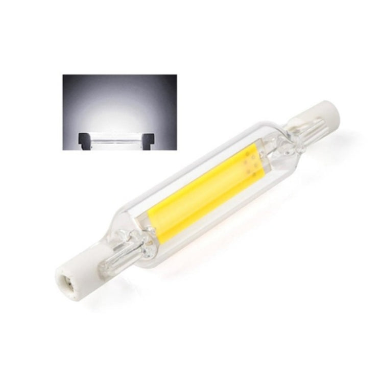 R7S 5W COB LED Lamp Bulb Glass Tube for Replace Halogen Light Spot Light,Lamp Length: 78mm, 220v, 110v