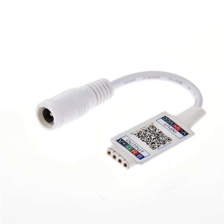 وحدة تحكم صغيرة RGB مزودة بتقنية البلوتوث ووحدة تحكم في شريط الإضاءة لشريط LED RGB DC5V 12V 24V، باللونين الأسود والأبيض