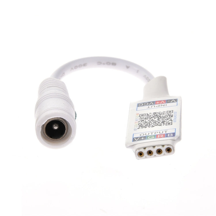 وحدة تحكم صغيرة RGB مزودة بتقنية البلوتوث ووحدة تحكم في شريط الإضاءة لشريط LED RGB DC5V 12V 24V، باللونين الأسود والأبيض