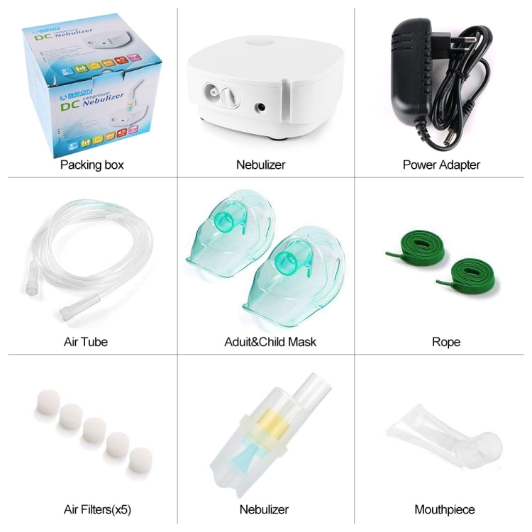 A500LWD Nebulizer Home Care Children Adult Asthma Inhaler Respirator Humidifier Rechargeable Automizer Inhale Ultrasonic Nebulizer, A500LWD