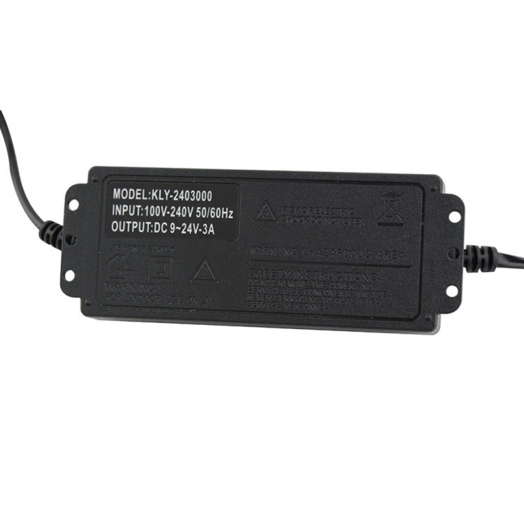 AC To DC Adjustable Voltage Power Adapter Universal Power Supply Display Screen Power Switching Charger, US 3-12-5A, EU 3-12-5A, US 3-24V-2A, EU 3-24V-2A, US 9-24V-3A, EU 9-24V-3A