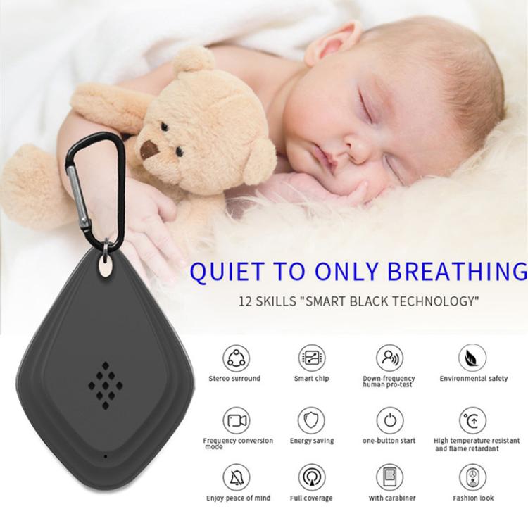 Outdoor Mosquito Repellent Portable Ultrasonic Insect Repellent Insecticide USB Charging Intelligent Frequency Conversion, Black, White