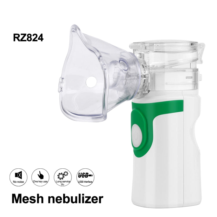 RZ824 Health Care Mesh Nebulizer Handheld Home Children Adult Asthma Inhaler Mini Care Inhale Ultrasonic Nebulizer, RZ824