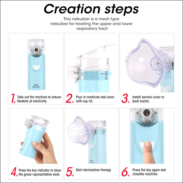 RZ823 Health Network Nebulizer Handheld Household Child Adult Asthma Inhaler Mini Care Inhalation Ultrasonic Nebulizer, RZ823