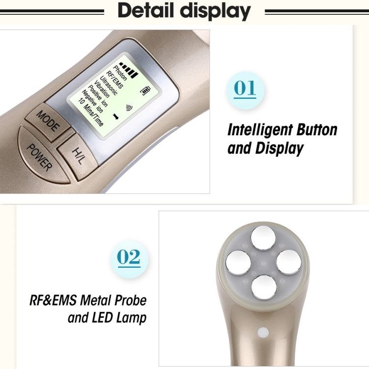 OFY9901 Face Skin EMS Mesotherapy Electroporation RF Radio Frequency Facial LED Photon Skin Care Face Lift Tighten Remove Wrinkle