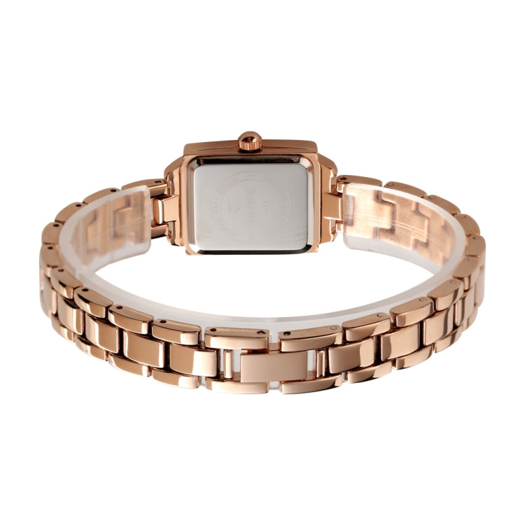 SKMEI 1407 Business Fashion Watch with Diamonds Delicate and Elegant Square Zinc Alloy Quartz Watch for Women