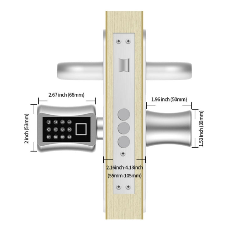 Office Home Value Fingerprint Password Smart Lock Core Password Lock Only LockLock Home Security Door Lock, Password Smart Lock Core