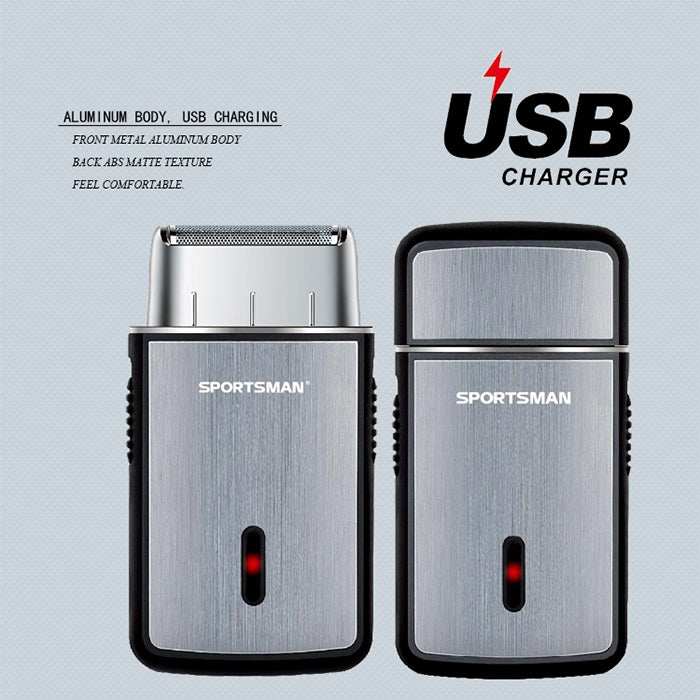 ماكينة حلاقة صغيرة متعددة الوظائف من سبورتسمان قابلة لإعادة الشحن عبر USB، متعددة الوظائف