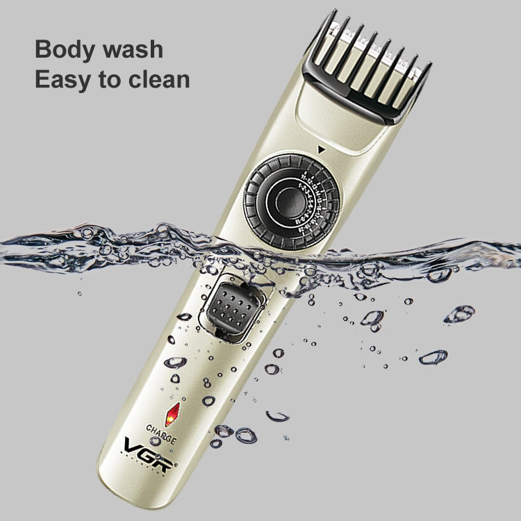 ماكينة قص الشعر VGR V-031 5 وات USB متعددة الأحجام قابلة للتحكم والتشذيب الذاتي، V-031