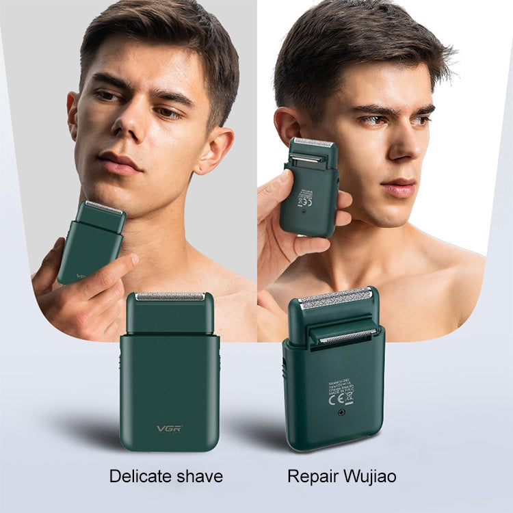 ماكينة حلاقة كهربائية ترددية محمولة VGR V-390 بقدرة 5 وات بمنفذ USB، V-390 (أسود)، V-390 (أخضر)