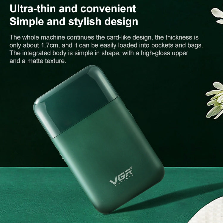 ماكينة حلاقة كهربائية ترددية محمولة VGR V-390 بقدرة 5 وات بمنفذ USB، V-390 (أسود)، V-390 (أخضر)