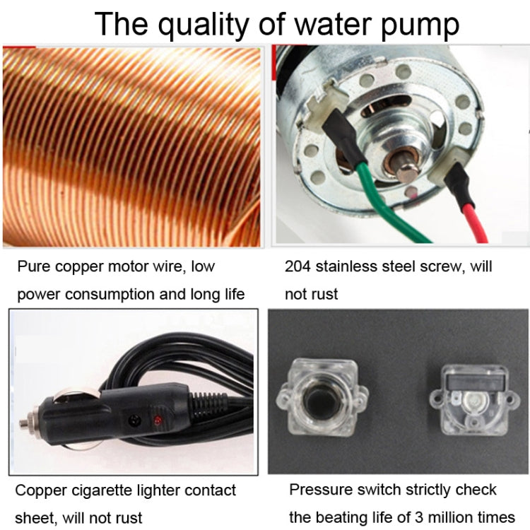 12V Car Washer Gun Pump High Pressure Cleaner Car Care Portable Washing Machine Electric Cleaning Auto Device, High Pressure Cleaner