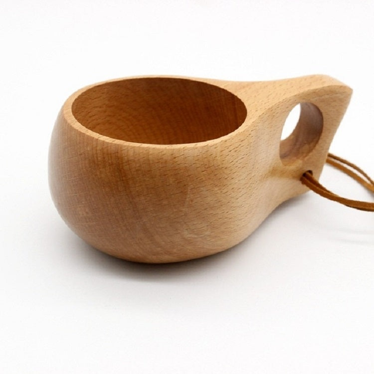 Hand Made Wood Tableware Green Wooden Cup, 101-200ml