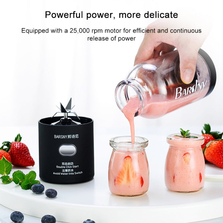 Multifunctional Juicer Rotatory Extractor Cup Portable USB Charge Juicer Blender with 6 Blades, Black, Pink, Blue