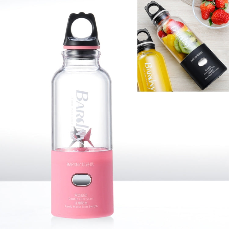 Multifunctional Juicer Rotatory Extractor Cup Portable USB Charge Juicer Blender with 6 Blades, Black, Pink, Blue