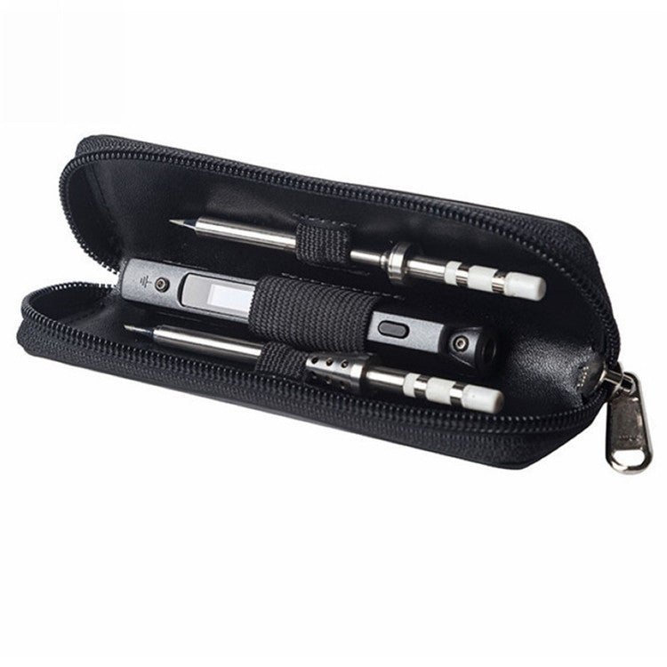 TS100 Smart Electric Iron Microfiber Leather Portable Bag Tool Storage Bag (Empty Bag), Microfiber Leather Portable Bag