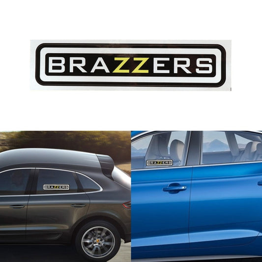 10 PCS  BRAZZERS Car Sticker Auto Decals foe Car Styling, Size: 4.9x22.5cm, BRAZZERS