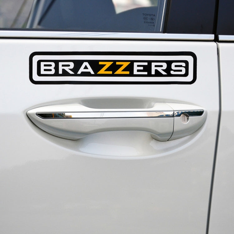 10 PCS BRAZZERS Car Sticker Auto Decals foe Car Styling, Size: 4.9x22.5cm, BRAZZERS