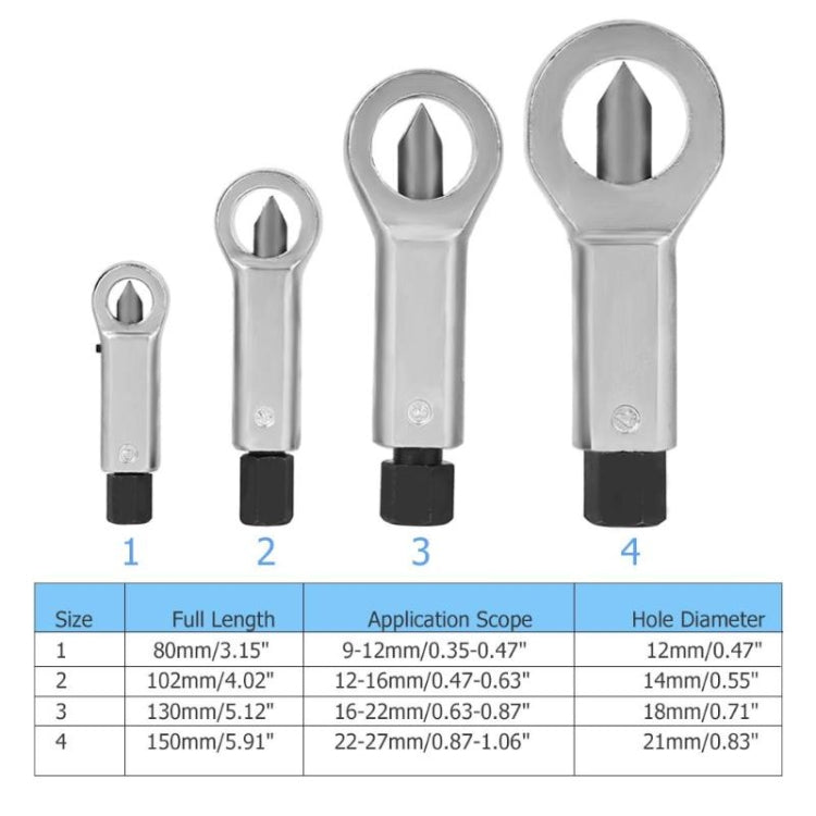 4-in-1 Rust Nut Separator Nut Remover, 4-in-1