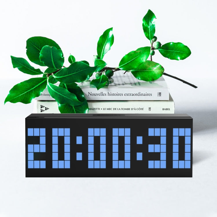 ساعة منبه إلكترونية رقمية، ساعة مكتب LED إبداعية، قابس أمريكي، 4 أرقام، 7 أجزاء، 4 أرقام، 5 أجزاء، 6 أرقام، 5 أجزاء