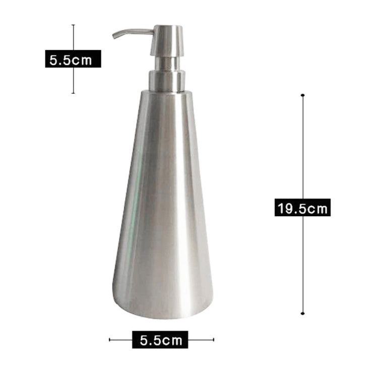 800ml Stainless Steel Soap Dispenser Cone Hand Sanitizer Bottle, 800ml