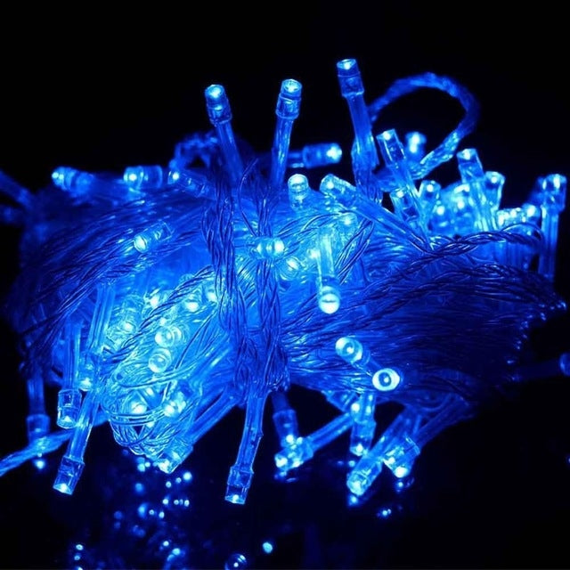 50M LED String Lights Christmas New Year Garland Decoration for Street Room House Garden Outdoor Use DIY Decor EU US Plug in, 50M 400LEDS