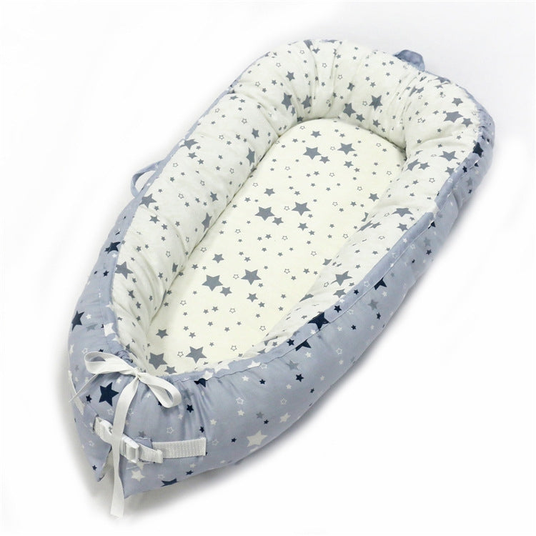 80*50cm Baby Bed Newborn Nursing Bionic Bed Crib Cot Baby Sleeping Artifact Bed Travel Bed Bumper