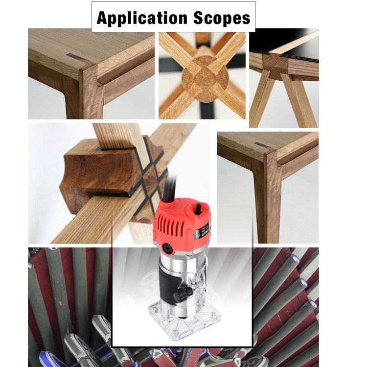 H-6 Woodworking Electric Trimming And Slotting Engraving Machine, AU Plug, EU Plug, UK Plug