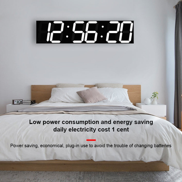 ساعة حائط LED متعددة الوظائف، ساعة رقمية إبداعية، جهاز تحكم عن بعد مجوف، جهاز تحكم عن بعد في صندوق مغلق