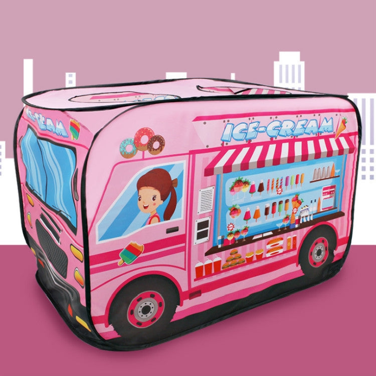 Children Toy Tent Cloth Fire Truck Police Car School Bus Game House