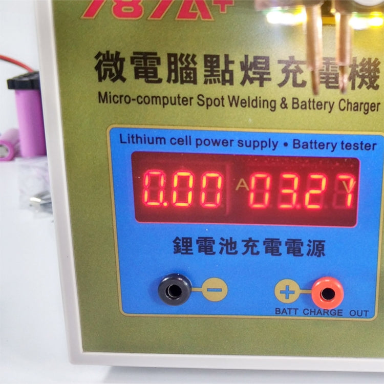 آلة لحام نقطي SUKKO LED Pulsel للبطارية + آلة لحام نقطي، لحام دقيق بالكمبيوتر مع ضوء LED ومشبك بطارية، قابس الاتحاد الأوروبي 220 فولت