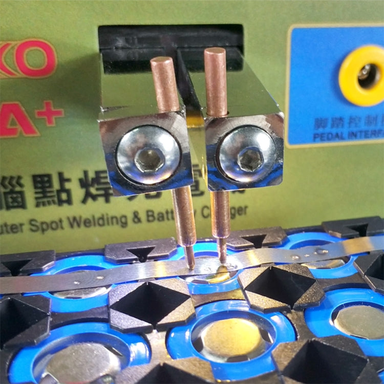 آلة لحام نقطي SUKKO LED Pulsel للبطارية + آلة لحام نقطي، لحام دقيق بالكمبيوتر مع ضوء LED ومشبك بطارية، قابس الاتحاد الأوروبي 220 فولت