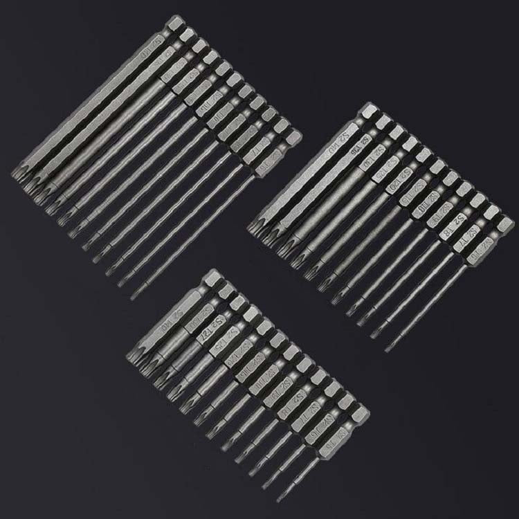 Plum Blossom Hollow Bit Multifunctional Peeling Bit Set, 12 PCS 50mm, 11 PCS 75mm, 11 PCS 100mm
