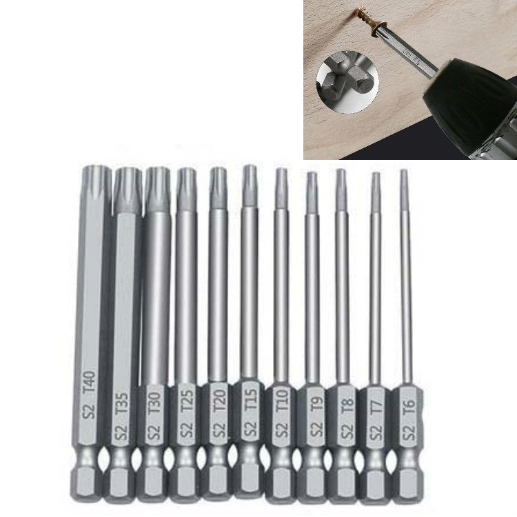 Plum Blossom Hollow Bit Multifunctional Peeling Bit Set, 12 PCS 50mm, 11 PCS 75mm, 11 PCS 100mm