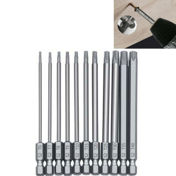Plum Blossom Hollow Bit Multifunctional Peeling Bit Set, 12 PCS 50mm, 11 PCS 75mm, 11 PCS 100mm