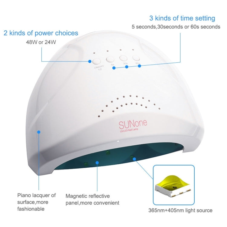 مجفف طلاء الأظافر Sunone 48W UV