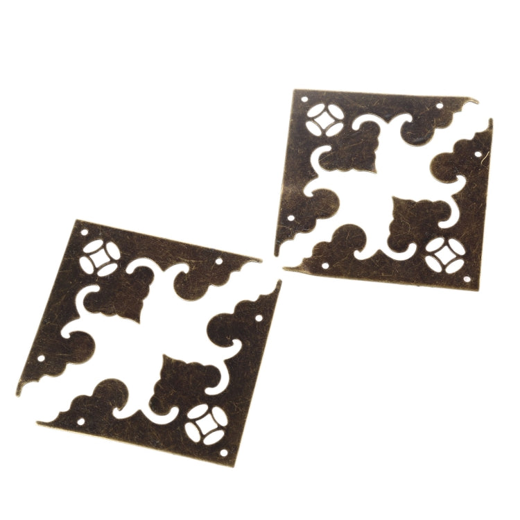 4pcs Antique Corner Bracket Jewelry Gift Box Wood Case Decorative Feet Leg Corner Decorative Protector Furniture Fittings, Corner Bracket