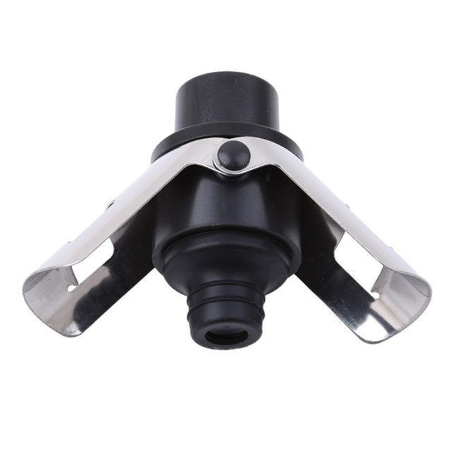 Push-button Stainless Steel Pumping Champagne Stopper Sparkling Champagne Snap Wing Vacuum Wine Stopper, 2 PCS Push-button Wine Bottle Stopper(Black), 2 PCS Push-button Wine Bottle Stopper(Gold), 2 PCS Push-button Wine Bottle Stopper(Silver)