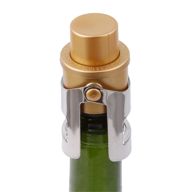 Push-button Stainless Steel Pumping Champagne Stopper Sparkling Champagne Snap Wing Vacuum Wine Stopper, 2 PCS Push-button Wine Bottle Stopper(Black), 2 PCS Push-button Wine Bottle Stopper(Gold), 2 PCS Push-button Wine Bottle Stopper(Silver)