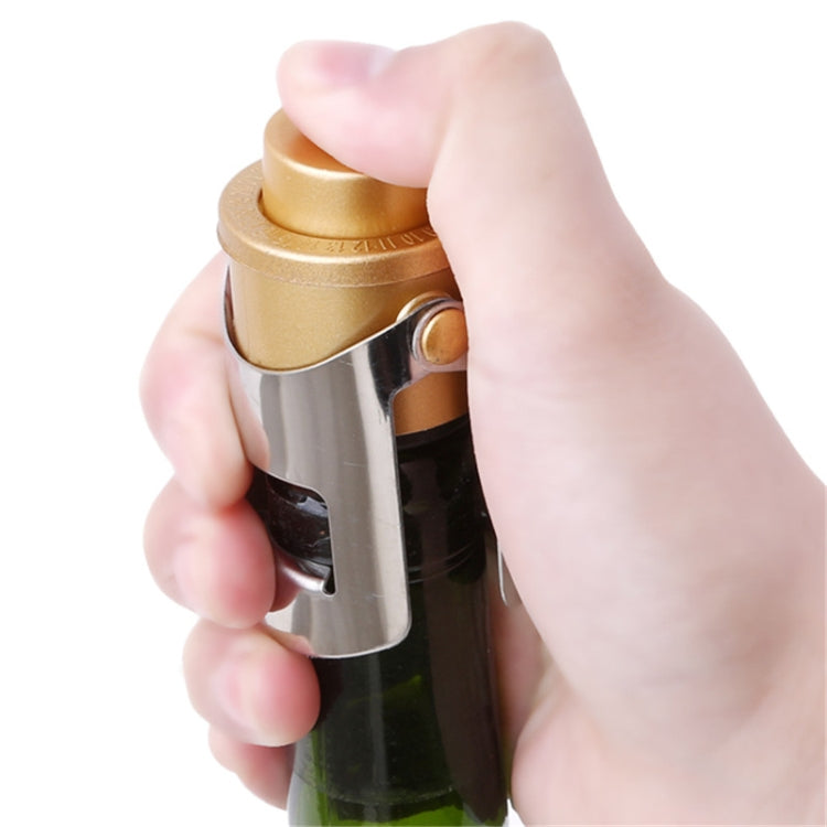 Push-button Stainless Steel Pumping Champagne Stopper Sparkling Champagne Snap Wing Vacuum Wine Stopper, 2 PCS Push-button Wine Bottle Stopper(Black), 2 PCS Push-button Wine Bottle Stopper(Gold), 2 PCS Push-button Wine Bottle Stopper(Silver)