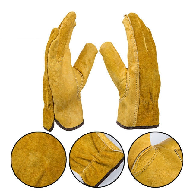 2 Pairs Motorcycle Gloves Riding Gloves Garden Labor Protection Safety Gloves