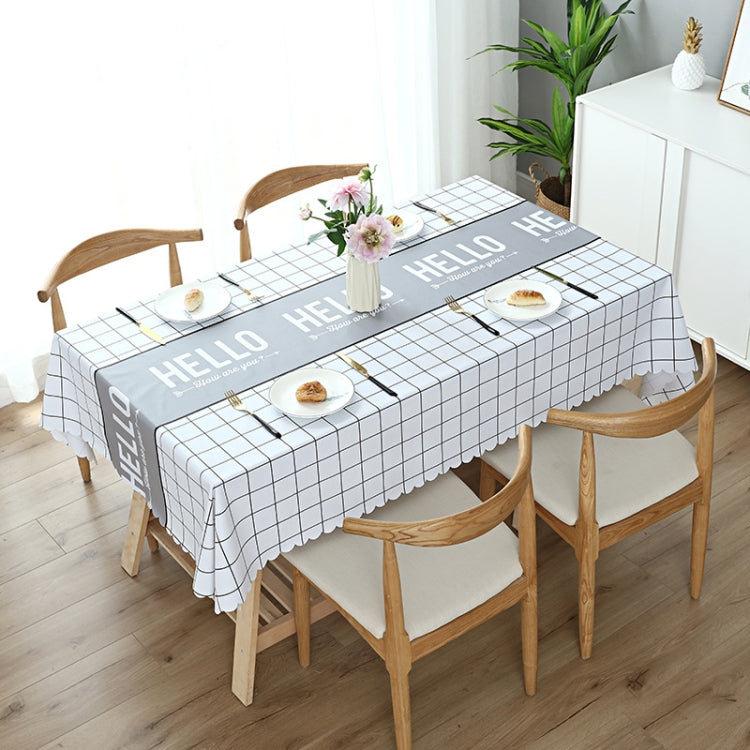 Printinging Coffee Dining Table Cloth PVC Waterproof Oilproof Anti-scalding Tablecloth, 120x120cm Square Table, 140x140cm Square Table, 120x180cm Dining Table, 140x180cm Dining Table, 140x200cm Dining Table, 140x220cm Dining Table
